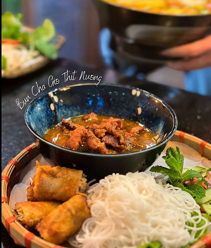 Bún chả giò thịt nướng at Little Vietnam Glasgow